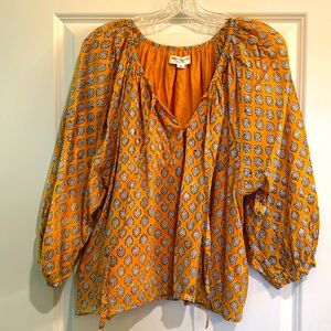 Emerson Fry Lucy blouse- cotton, marigold yellow